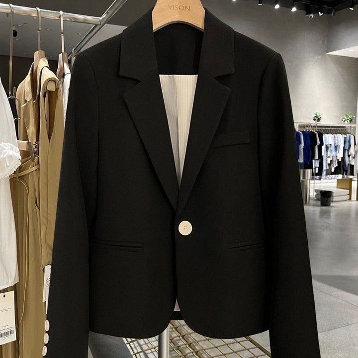 Damen Eleganter und taillierter Blazer mit schmalen Revers Drune