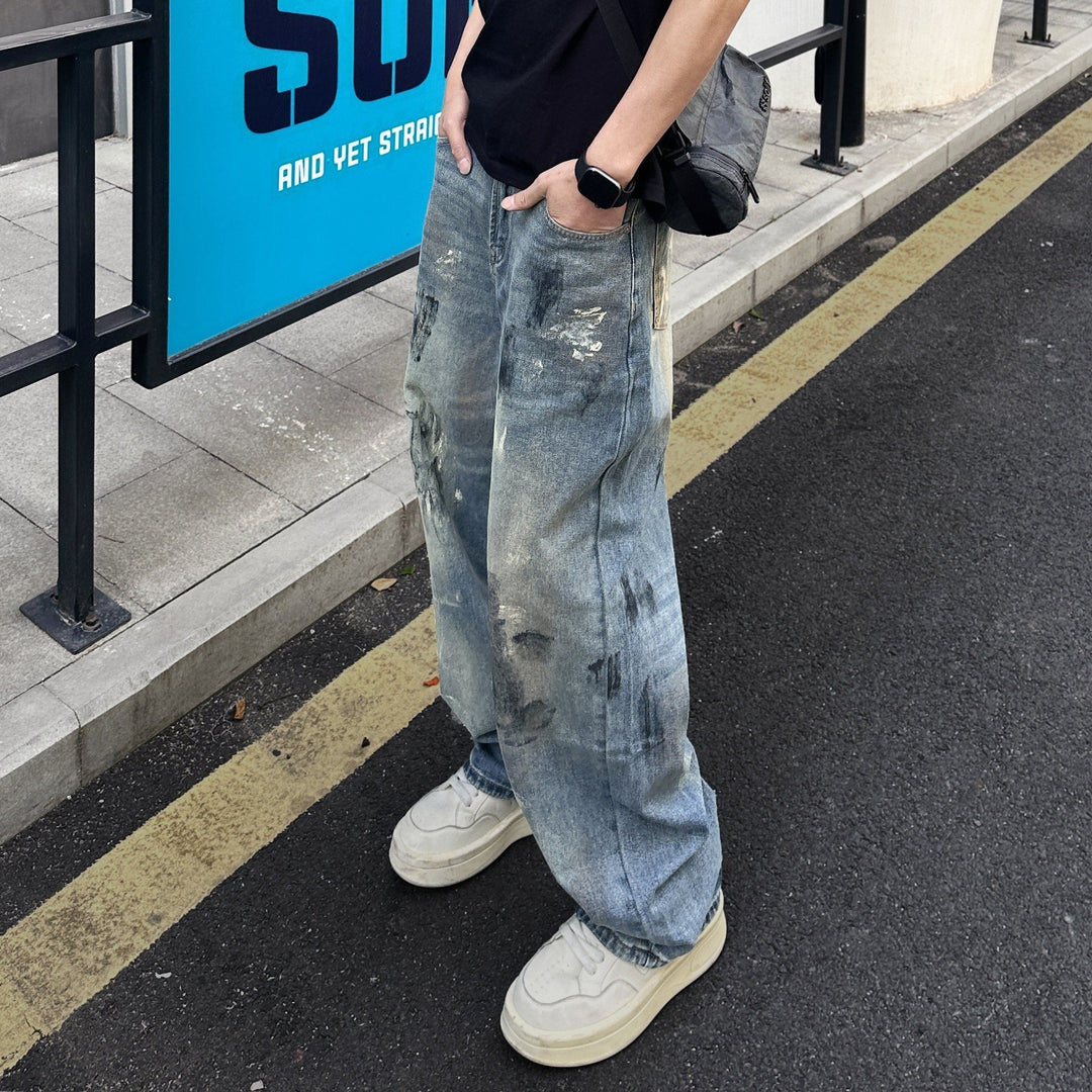 Herren Modische Baggy Jeans Drune