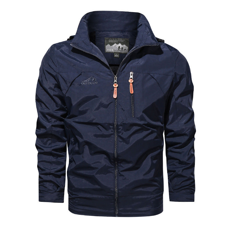Herren nan leichte Outdoorjacke Windbreaker mit wasserabweisender Beschichtung und atmungsaktivem Meshfutter Drune
