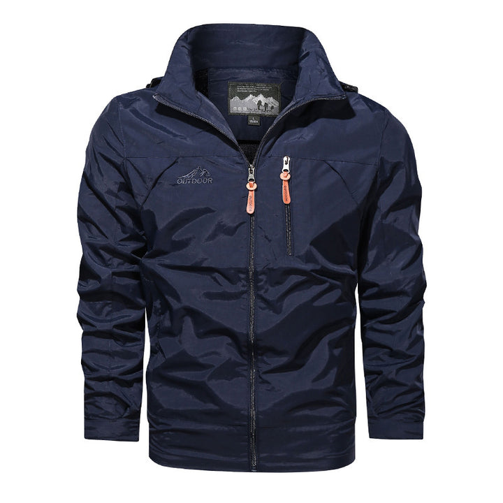 Herren nan leichte Outdoorjacke Windbreaker mit wasserabweisender Beschichtung und atmungsaktivem Meshfutter Drune