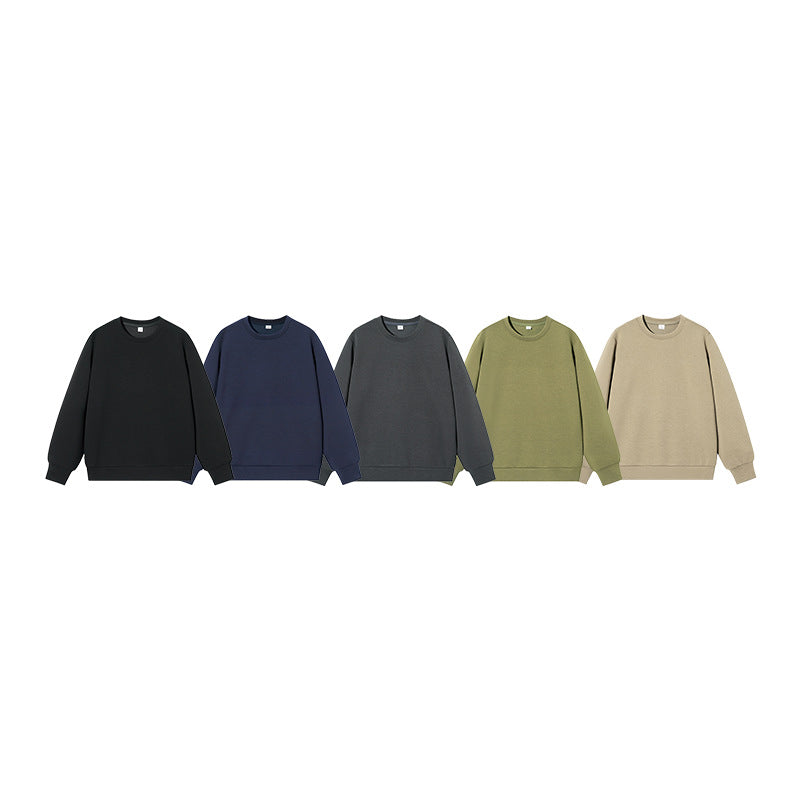 Unisex Oversize Rundhals‑Sweatshirt aus schwerem French‑Terry mit gerippten Bündchen Drune