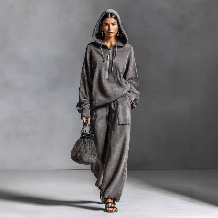 Damen Lässiger und bequemer Hoodie-Set