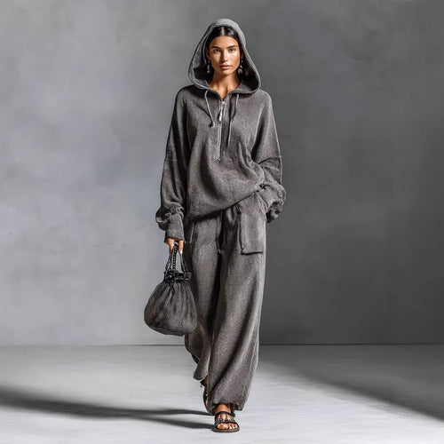 Damen Lässiger und bequemer Hoodie-Set