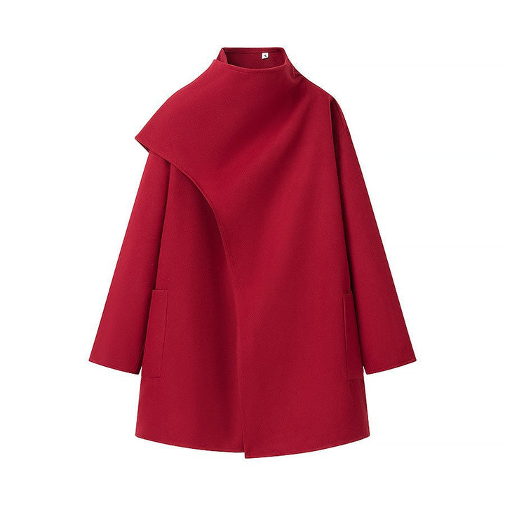 Drune | Stehkragen Cape-Stil Mantel