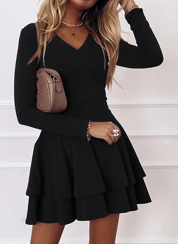 Damen Wickelkleid mit Rüschendetails und eleganter Passform Drune