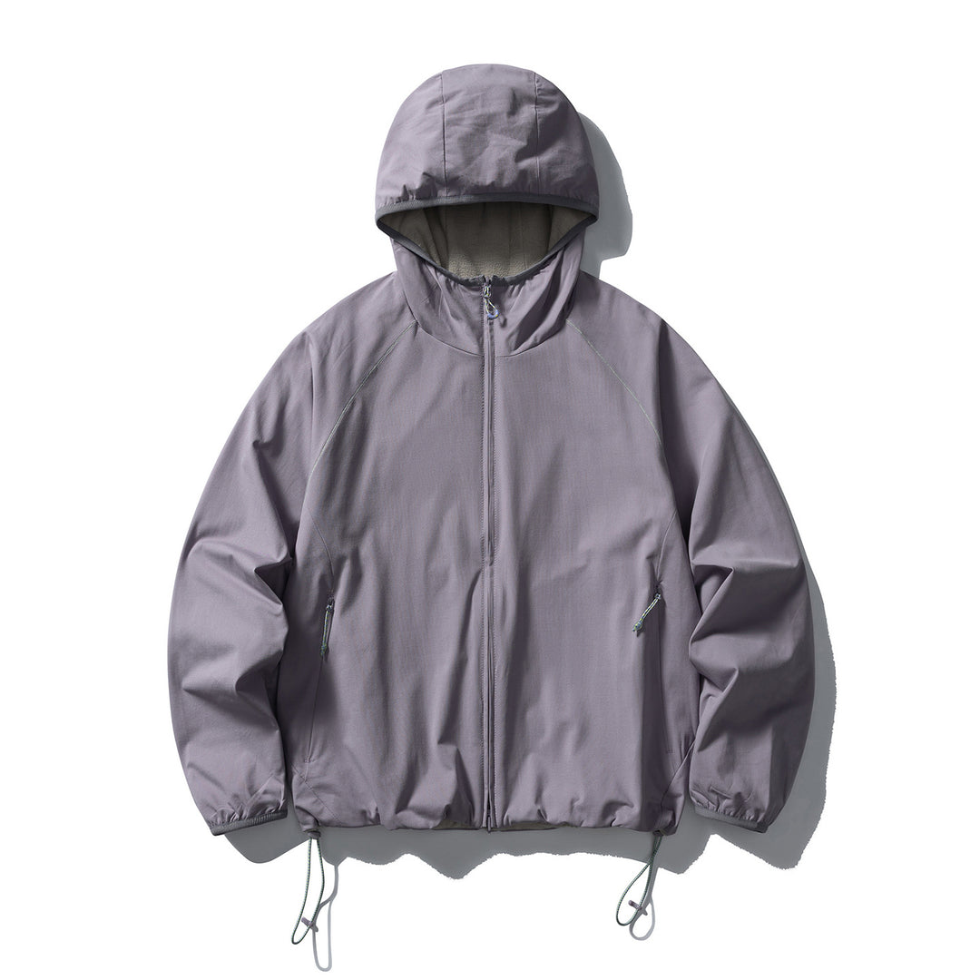 Unisex Leichte Kapuzen‑Softshelljacke mit Fleecegefütterter Innenkapuze und verstellbarem Saum Drune
