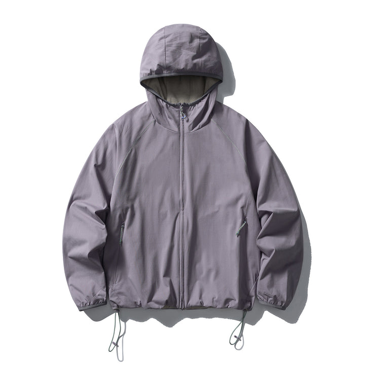 Unisex Leichte Kapuzen‑Softshelljacke mit Fleecegefütterter Innenkapuze und verstellbarem Saum Drune