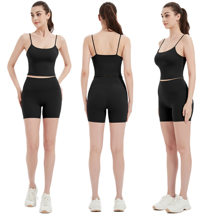 Damen Sportliches Top und Shorts Set Drune