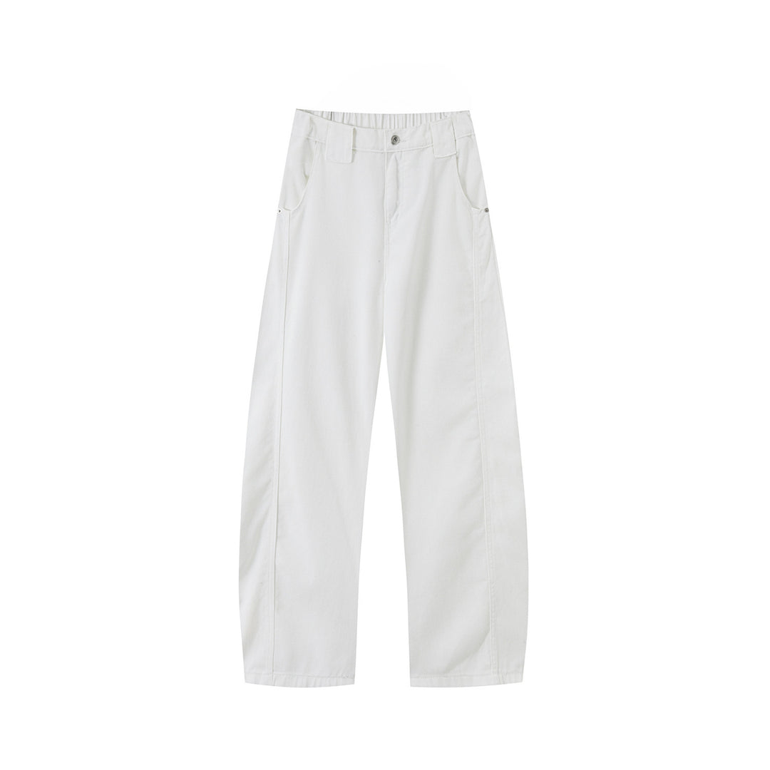 Damen Weit geschnittene High-Waist Hose Drune