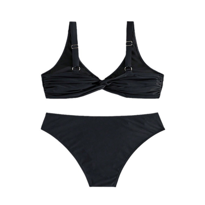 Damen Zweiteiliger Bikini mit eleganten goldenen Akzenten Drune