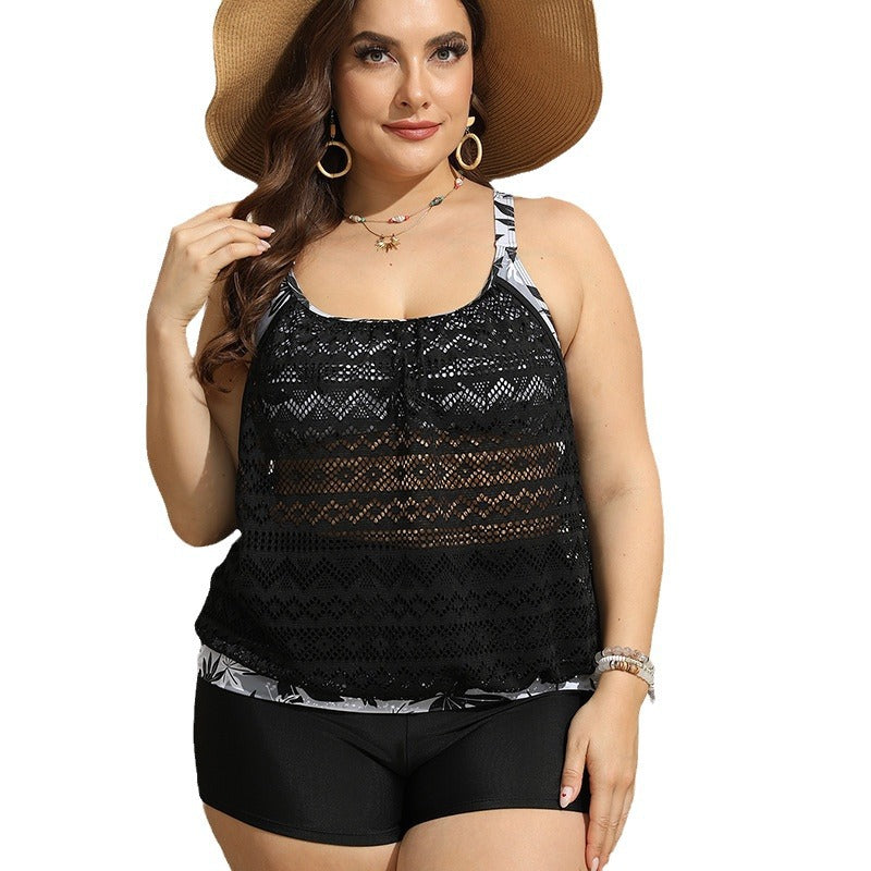 Damen Tankini-Set mit floralem Muster und bequemen Shorts Drune