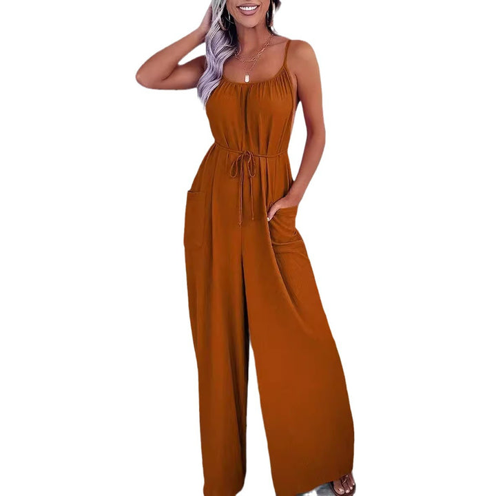 Damen Jumpsuit mit Schlaufen-Details und Taschen Drune