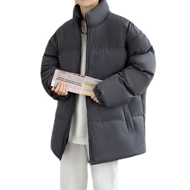 Damen Gepolsterte Oversize-Steppjacke mit hohem Stehkragen und geradem Schnitt Drune