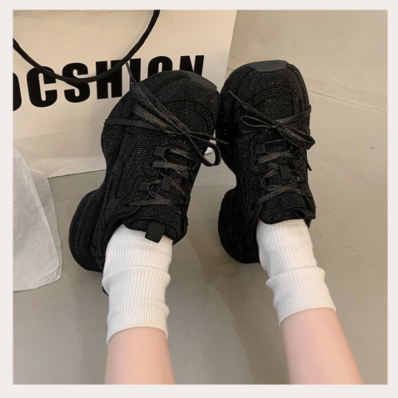 Damen Chunky-Plateau-Sneakers mit atmungsaktivem Mesh und sculpted Profil Drune
