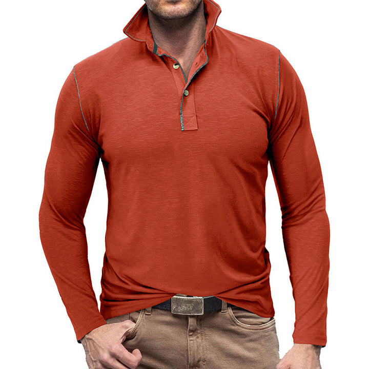 Drune | Pique Pullover Slim Passform Weiches Baumwollgefühl Langärmliger Stylischer Passform