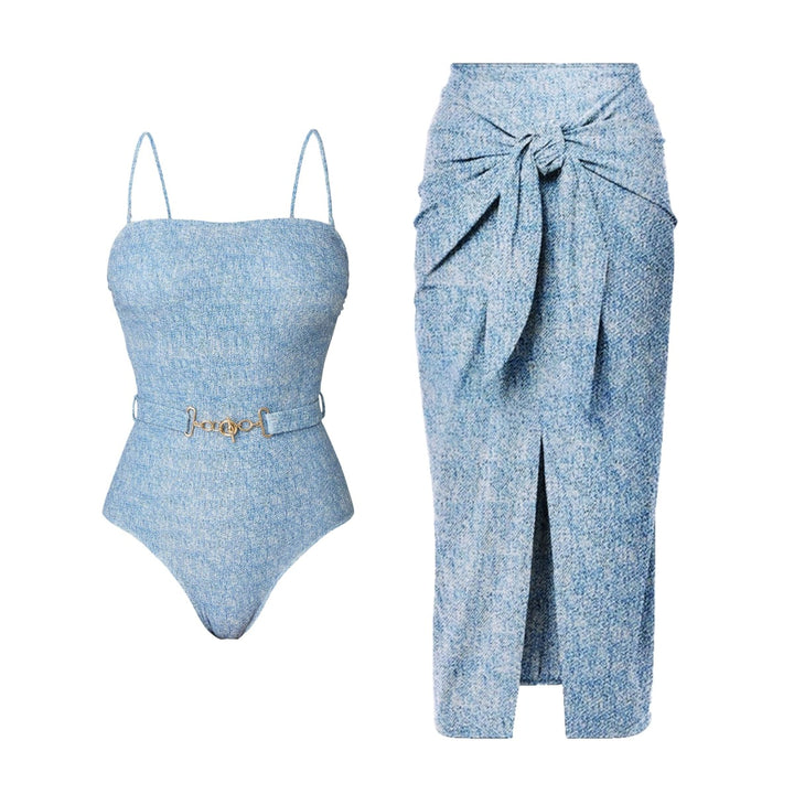 Damen Bikiniset mit Wrap-Rock Drune