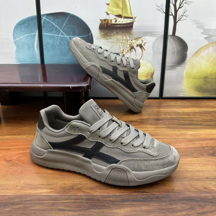 Herren Urbaner Casual-Sneaker aus Wildleder- und Mesh-Mix mit ergonomischer dämpfender Sohle Drune