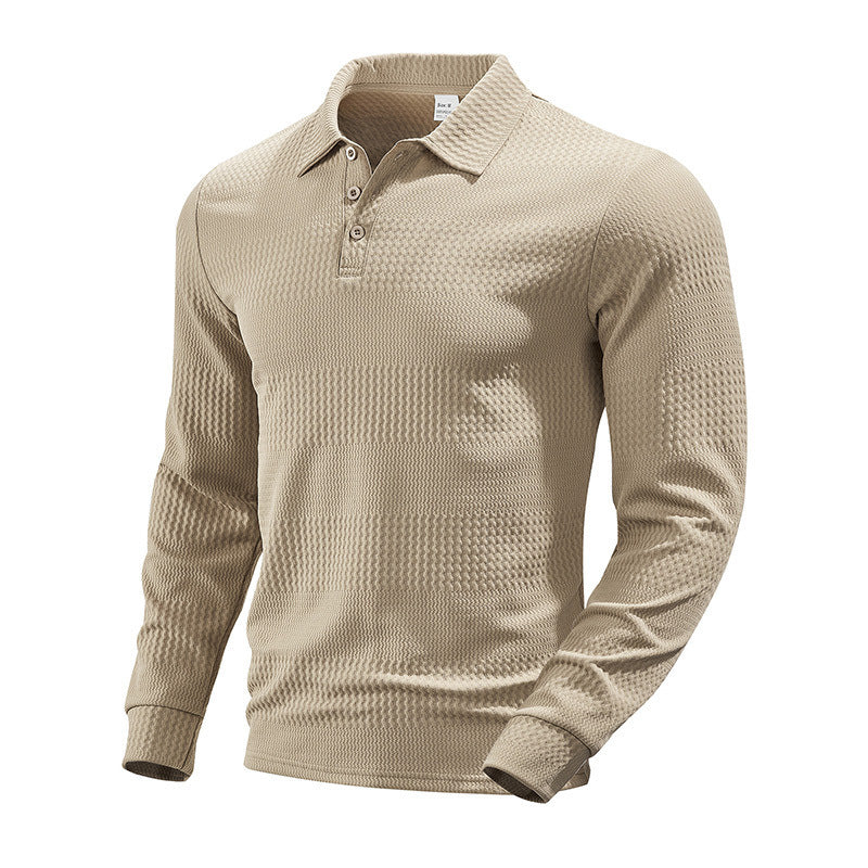 Herren Langarm-Poloshirt Drune