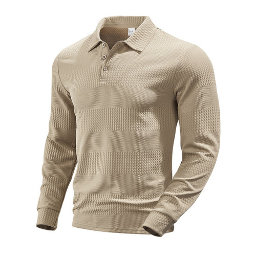 Herren Langarm-Poloshirt Drune
