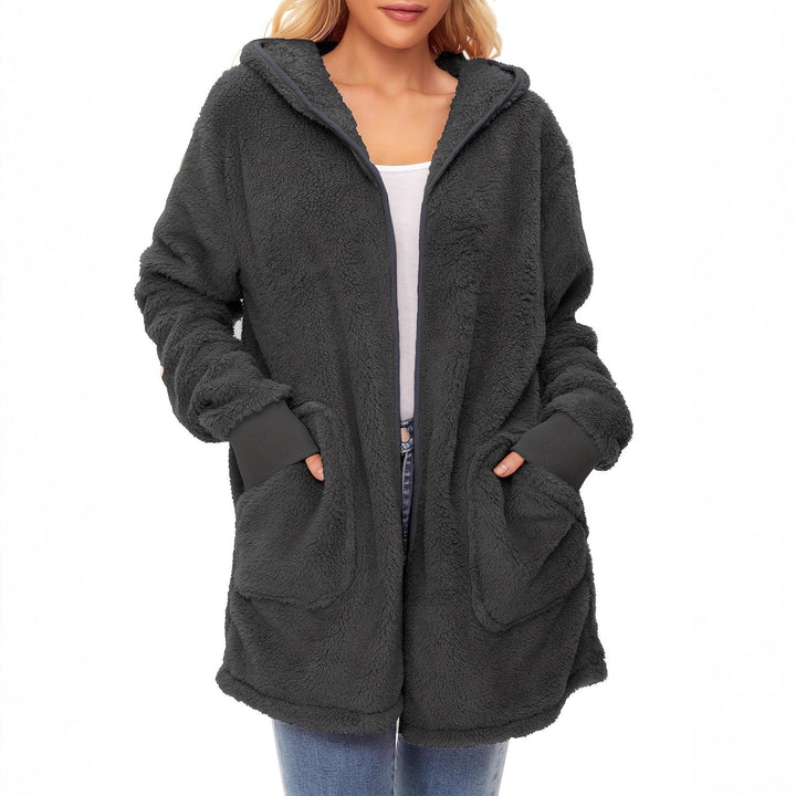 Damen weicher Fleece-Mantels Drune
