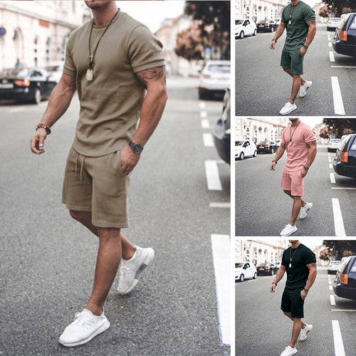 Herren sportliches Kurzarm-Set aus atmungsaktivem Material Drune