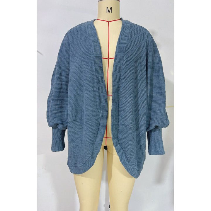 Damen lässige Strickjacke mit oversized Schnitt und lässigen Ärmeln Drune