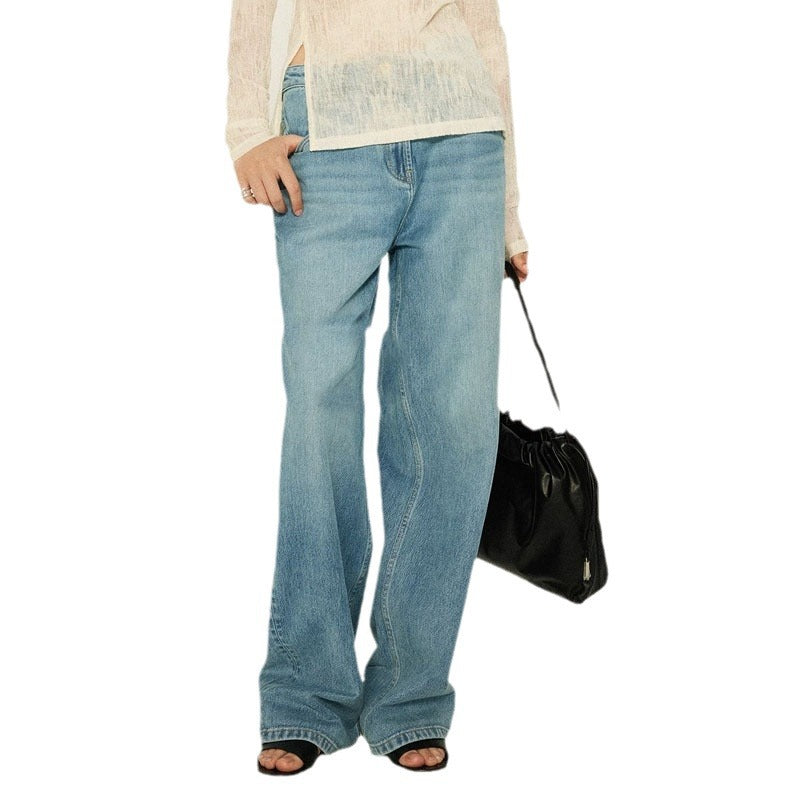 Damen High-Waist Bootcut-Jeans aus hochwertigem Denim Drune
