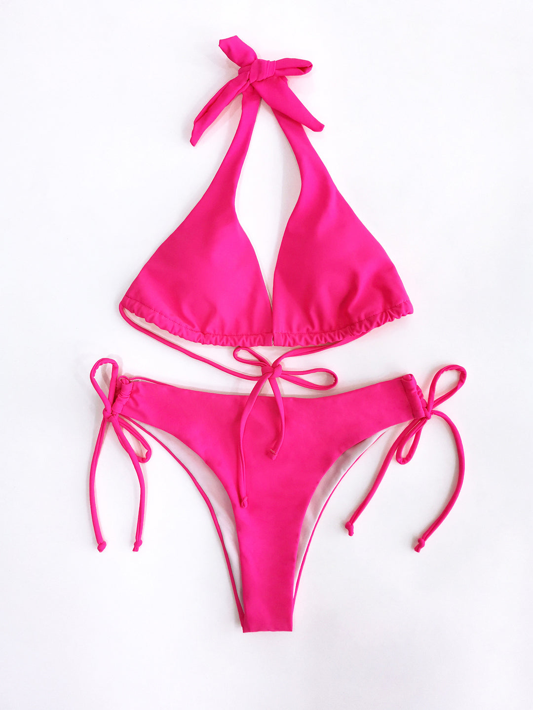 Damen Triangel-Bikini mit hohem Komfort und verspielten Bindebändern Drune