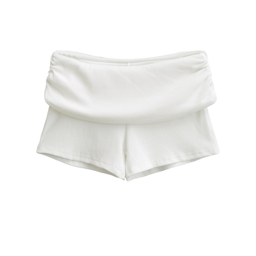 Damen Sportliche Jersey-Shorts mit breitem Bündchen Drune