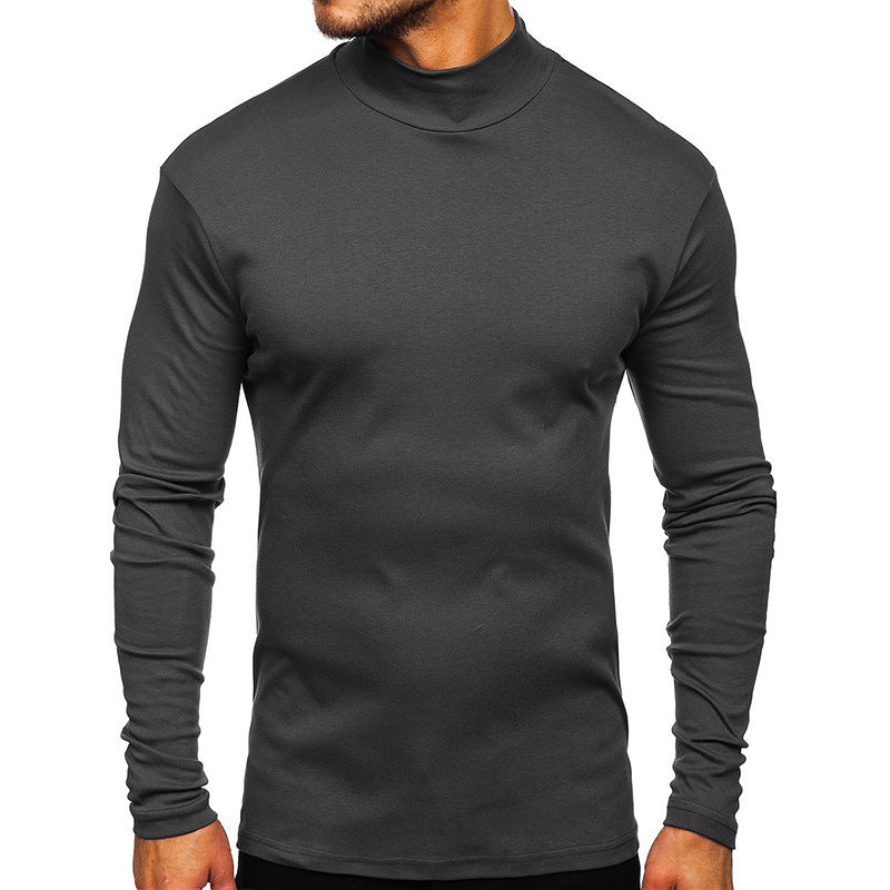 Herren Langarmshirt mit Stehkragen aus hochwertigem Material Drune