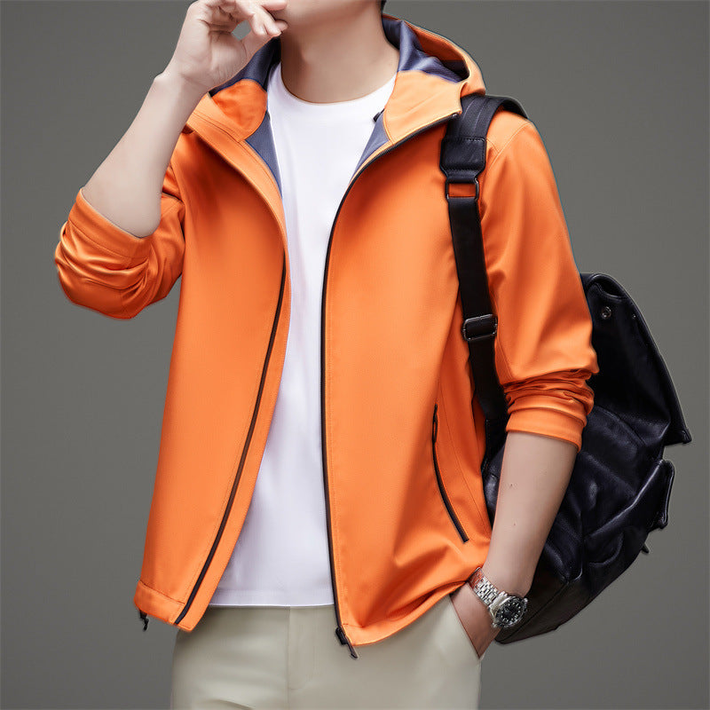 Herren Funktionsjacke mit modischem Schnitt und innovativem Kapuzendesign Drune