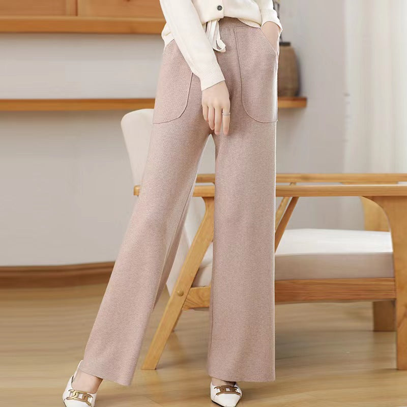 Damen Bequeme und elegante Hosen mit weitem Bein Drune