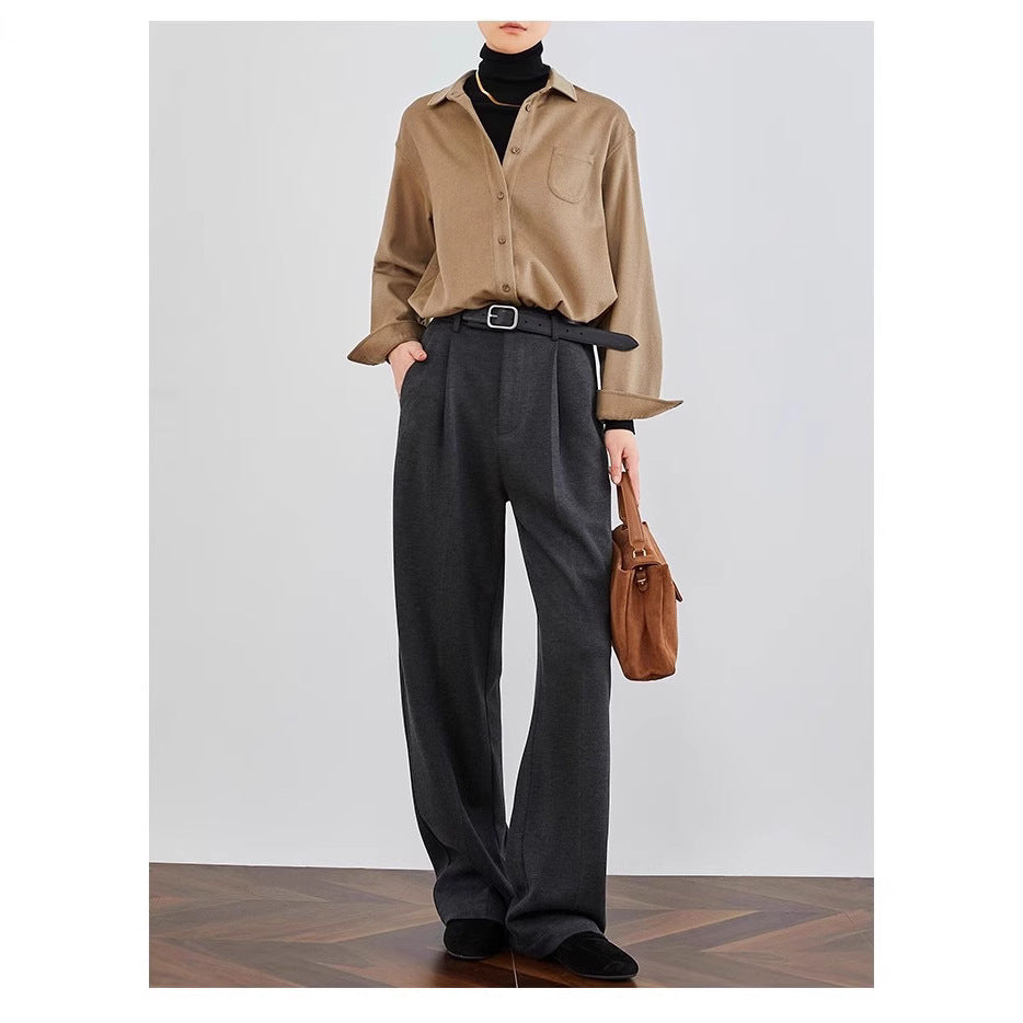 Damen Elegante und lässige Baumwollbluse Drune