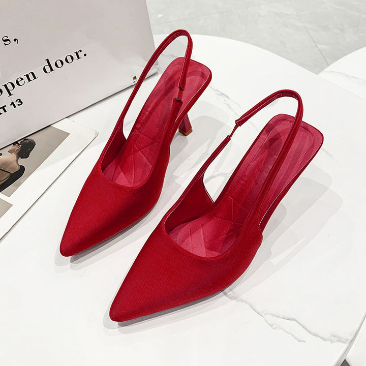 Damen Slingback-Pumps mit schmaler Spitze und leichter Absatzhöhe Drune