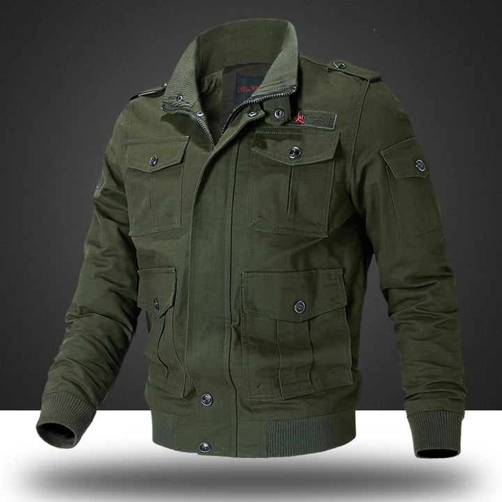 Herren Militärjacke mit zahlreichen Taschen Drune