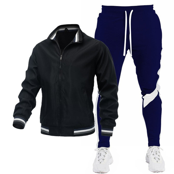 Herren Sportliches Trackjacke und Jogginghose Set Drune