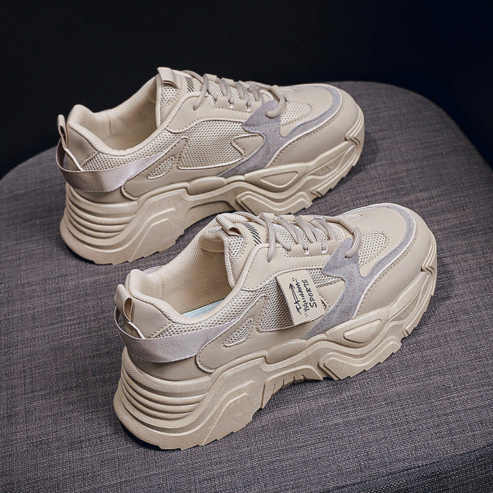 Damen Sneakers im modernen Chunky-Stil mit atmungsaktivem Obermaterial und gepolsterter Sohle Drune