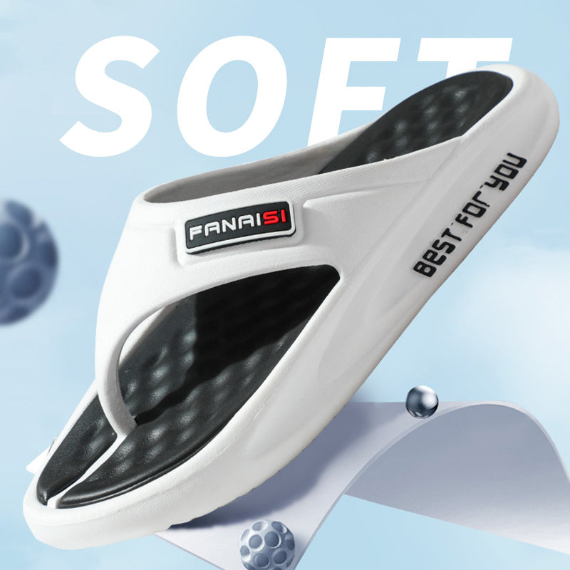 Herren Bequeme und rutschfeste Badesandalen mit ergonomischem Fußbett Drune