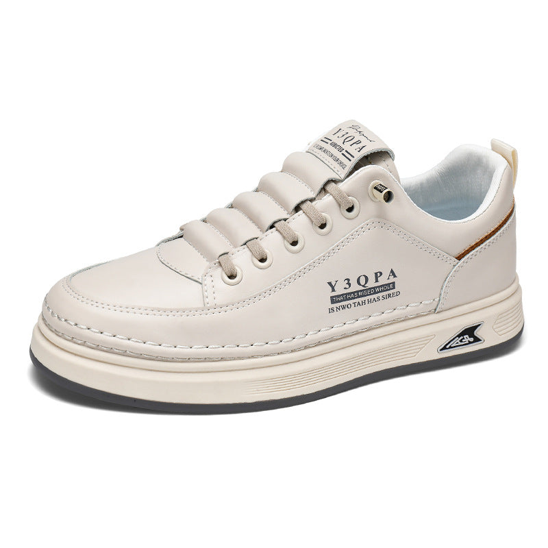 Herren Low-Top City-Sneaker aus Kunstleder mit dicker Komfortsohle und dezenter Logoprägung Drune