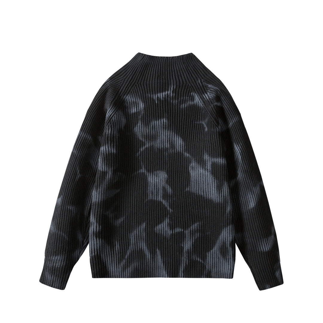 Damen Modischer Pullover mit elegantem Marmormuster Drune