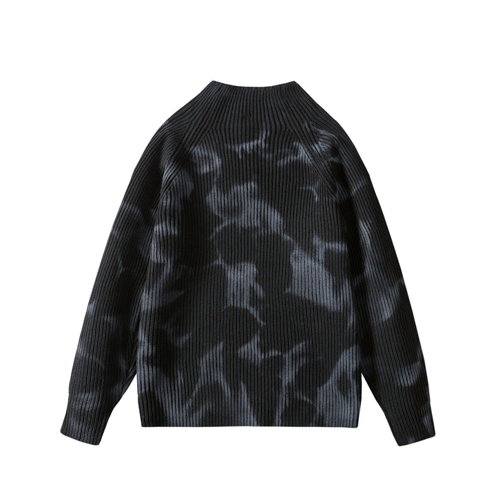 Damen Modischer Pullover mit elegantem Marmormuster Drune