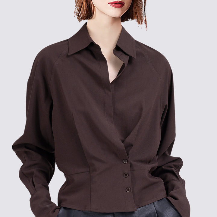 Damen Elegante Bluse mit innovativem Schnitt Drune