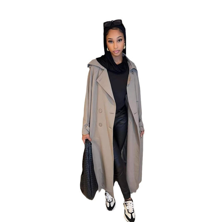 Damen Modischer Oversized Trenchcoat Drune