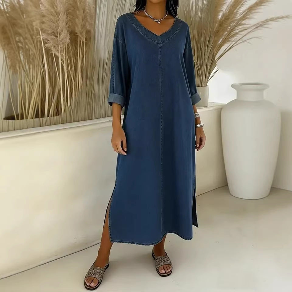 Damen Lässiges und stilvolles Maxikleid Drune