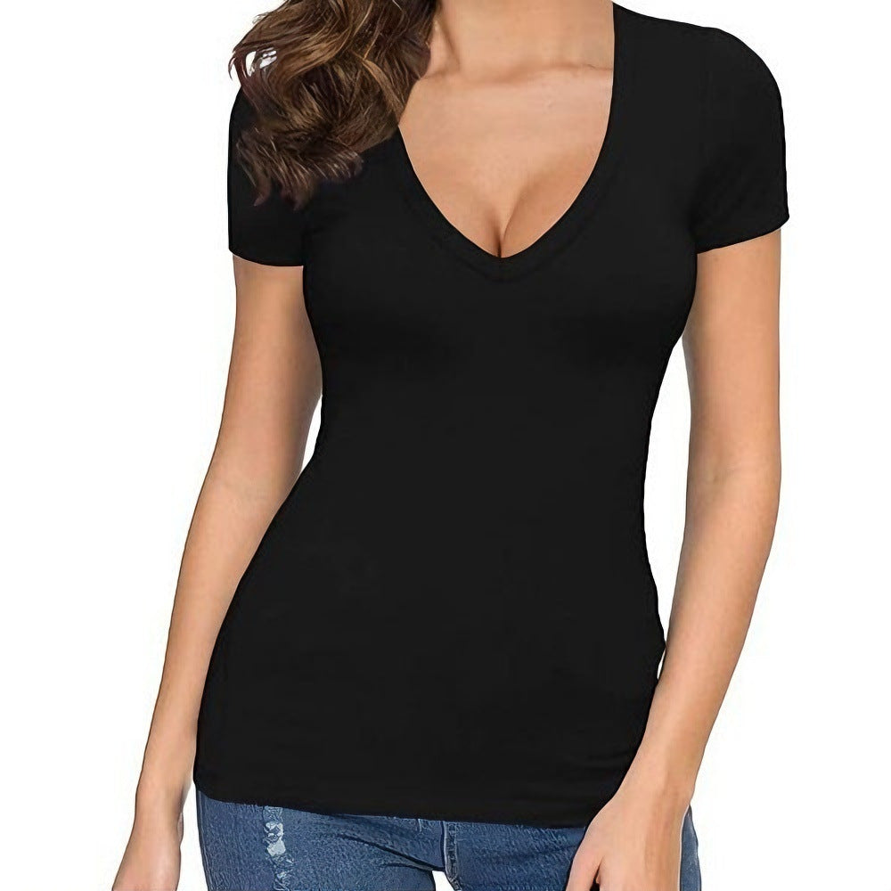 Damen Body mit tiefem V-Ausschnitt Drune