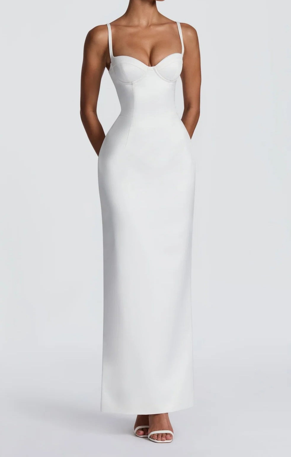 Damen Elegantes langes Hochzeitskleid Drune