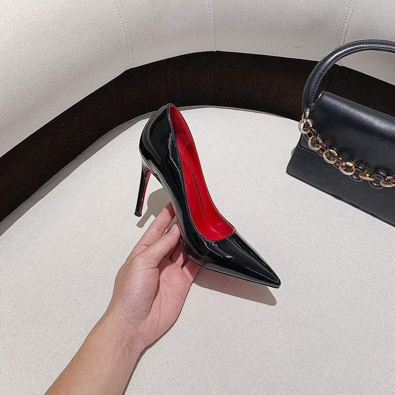 Damen Spitz-Pumps mit hohem Stiletto-Absatz und Riemchen Drune