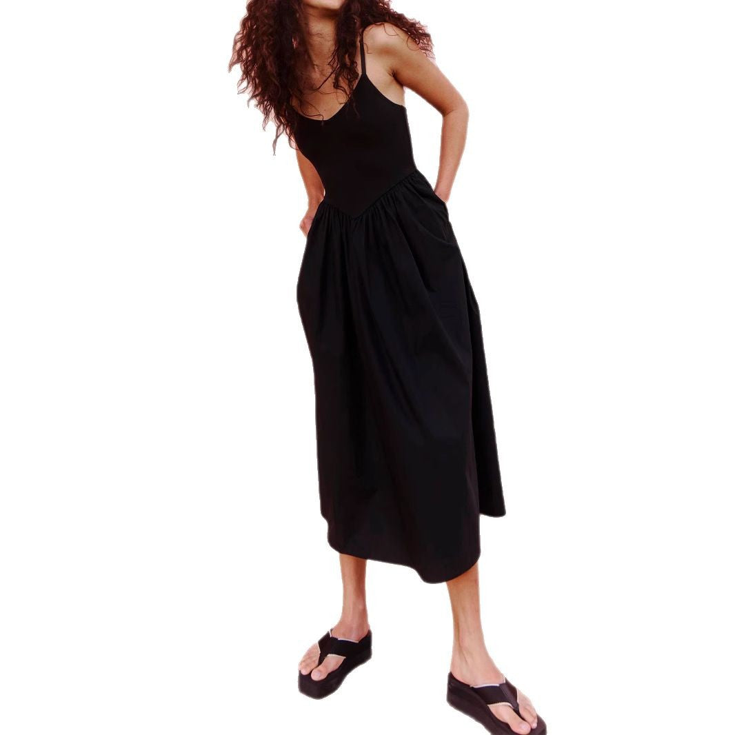 Damen Midi-Kleid mit lässigem Schnitt und praktischen Taschen Drune