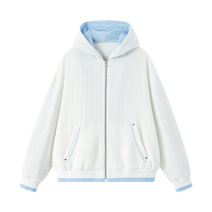Damen Bequeme und modische Kapuzenjacke Drune