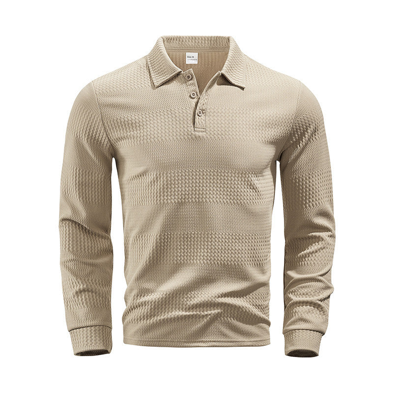 Herren Langarm-Poloshirt Drune
